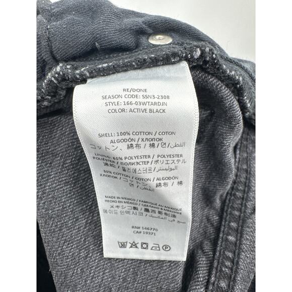 RE/DONE Tailored Jean 90's hi rise loose jeans Barrell Active Black Size 31 NWT - Picture 4 of 6